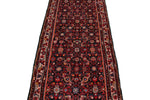 3x14 Burgundy and Multicolor Turkish Oushak Runner