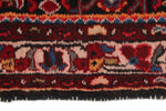 3x14 Burgundy and Multicolor Turkish Oushak Runner