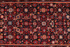 3x14 Burgundy and Multicolor Turkish Oushak Runner