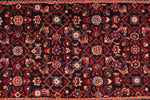 3x14 Burgundy and Multicolor Turkish Oushak Runner