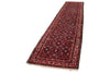 3x14 Burgundy and Multicolor Turkish Oushak Runner