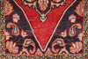 3x10 Red and Multicolor Turkish Overdyed Runner