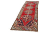 3x10 Red and Multicolor Turkish Overdyed Runner