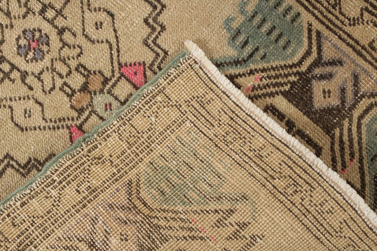 2x3 Ivory Turkish Tribal Rug