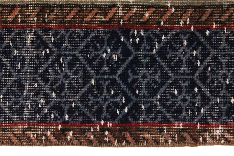 7x10 Red and Navy Turkish Anatolian Rug