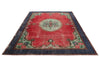 7x10 Red and Navy Turkish Anatolian Rug