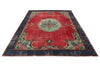 7x10 Red and Navy Turkish Anatolian Rug