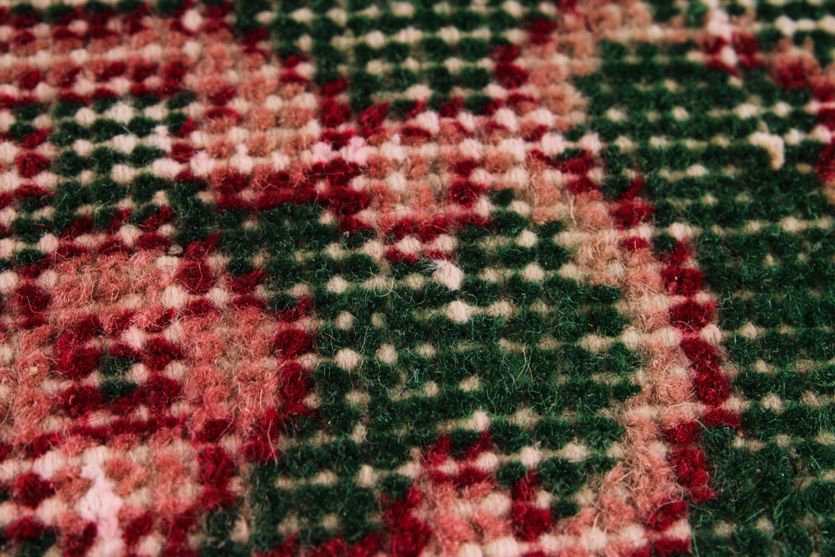 7x10 Dark Green and Multicolor Turkish Anatolian Rug