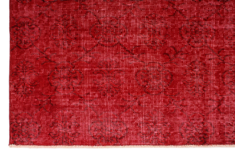 7x11 Red and Red Turkish Anatolian Rug