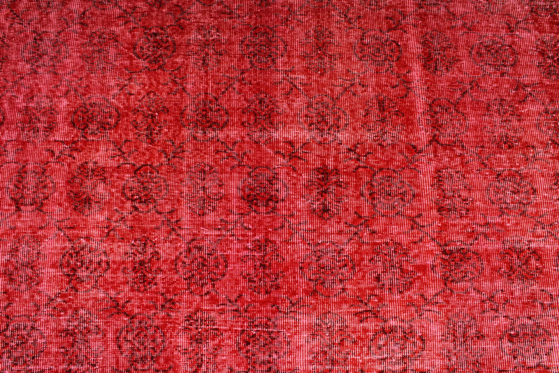 7x11 Red and Red Turkish Anatolian Rug