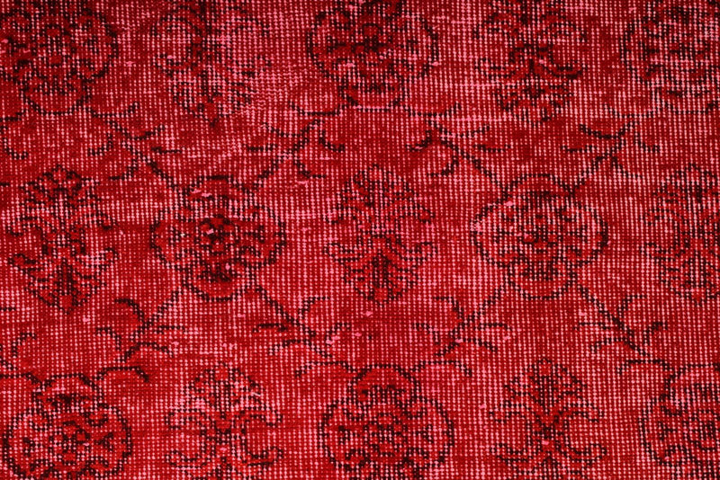 7x11 Red and Red Turkish Anatolian Rug