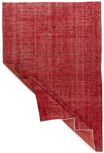 7x11 Red and Red Turkish Anatolian Rug