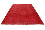 7x11 Red and Red Turkish Anatolian Rug