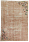 7x10 Light Brown and Multicolor Turkish Anatolian Rug