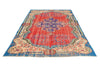 6x10 Red and Multicolor Turkish Overdyed Rug