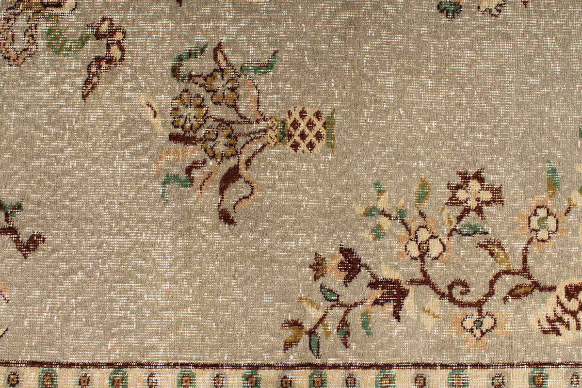 7x11 Blue and Multicolor Turkish Overdyed Rug
