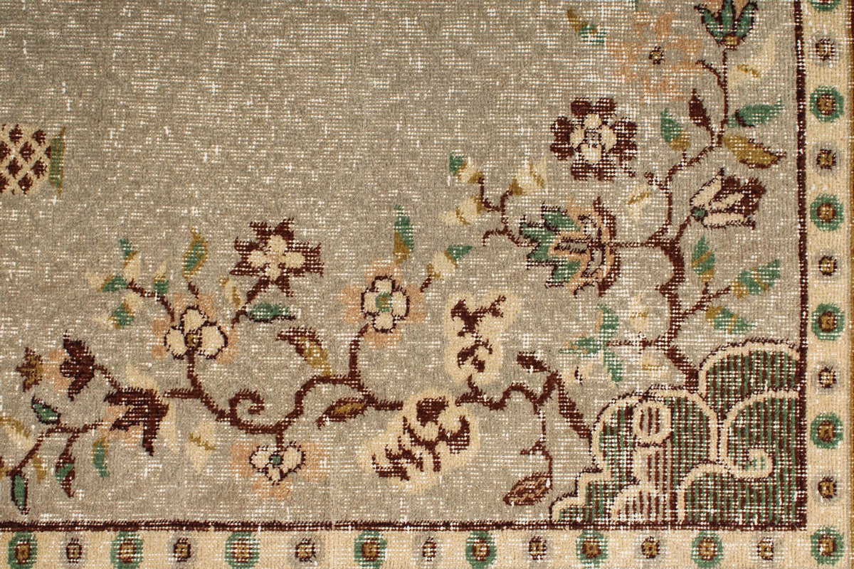 7x11 Blue and Multicolor Turkish Overdyed Rug