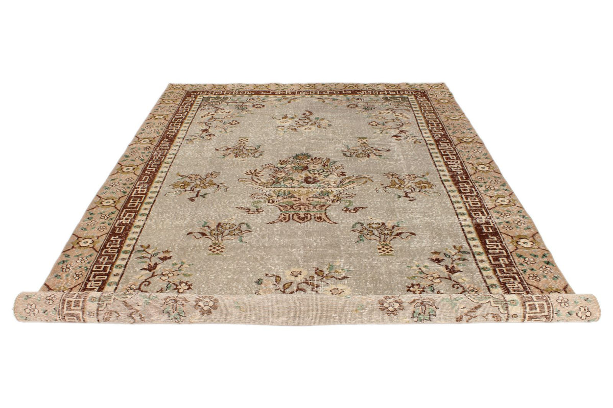 7x11 Blue and Multicolor Turkish Overdyed Rug