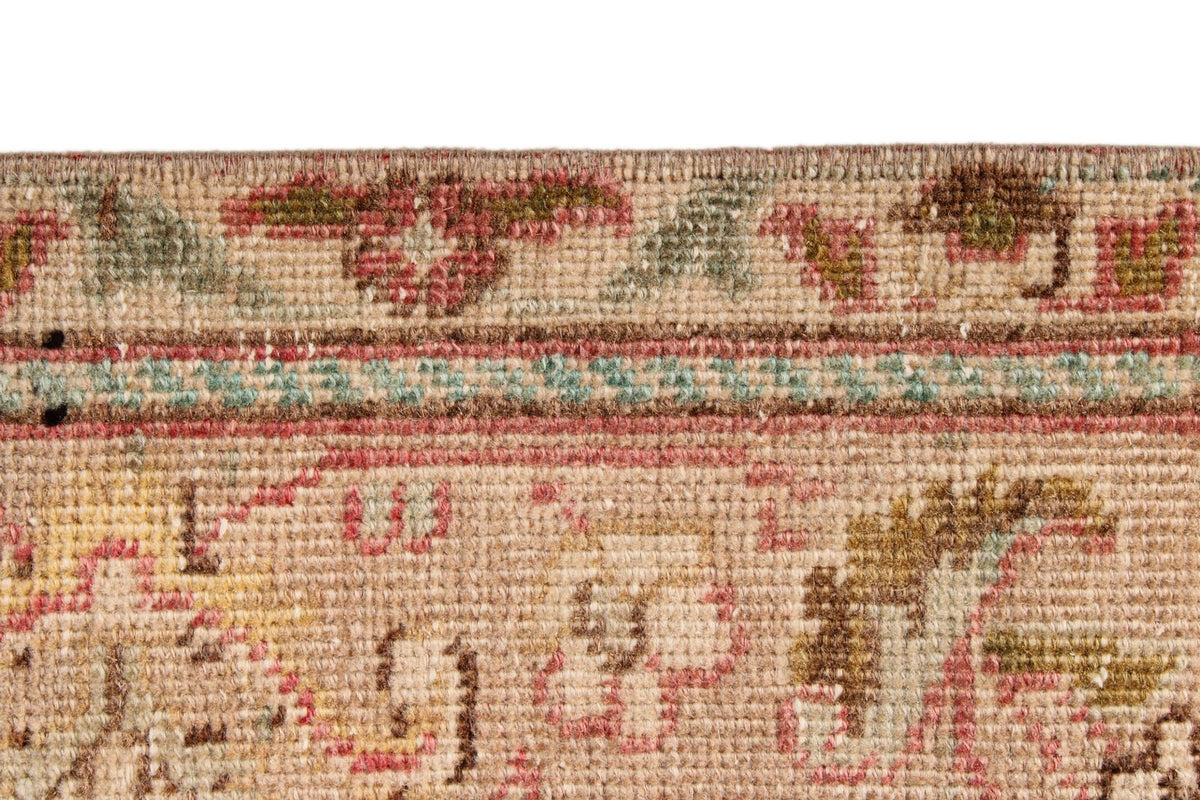 7x9 Pink and Multicolor Turkish Overdyed Rug