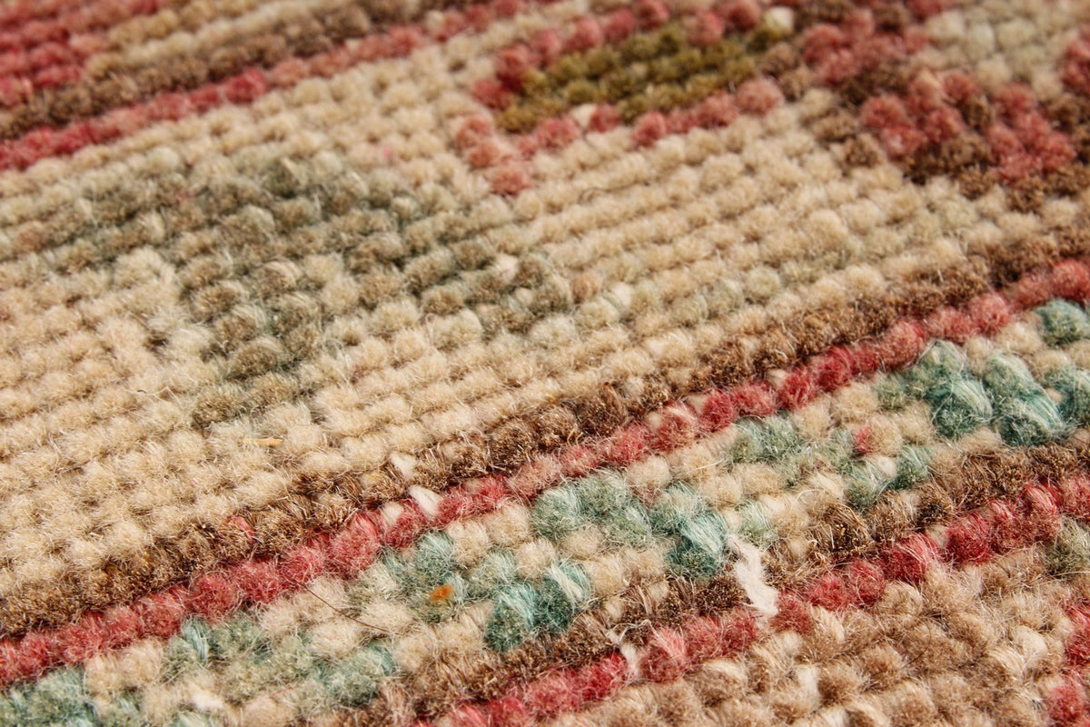 7x9 Pink and Multicolor Turkish Overdyed Rug