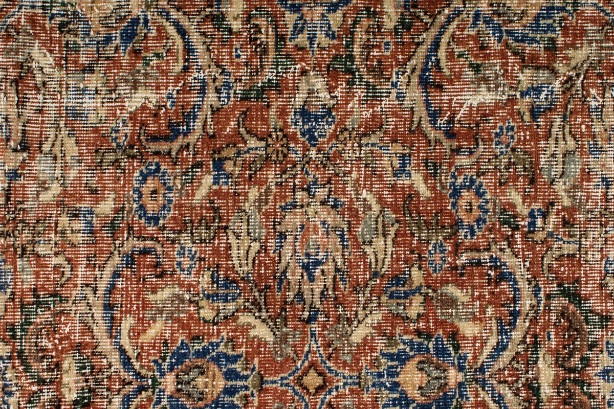 7x9 Brown and Multicolor Anatolian Turkish Tribal Rug