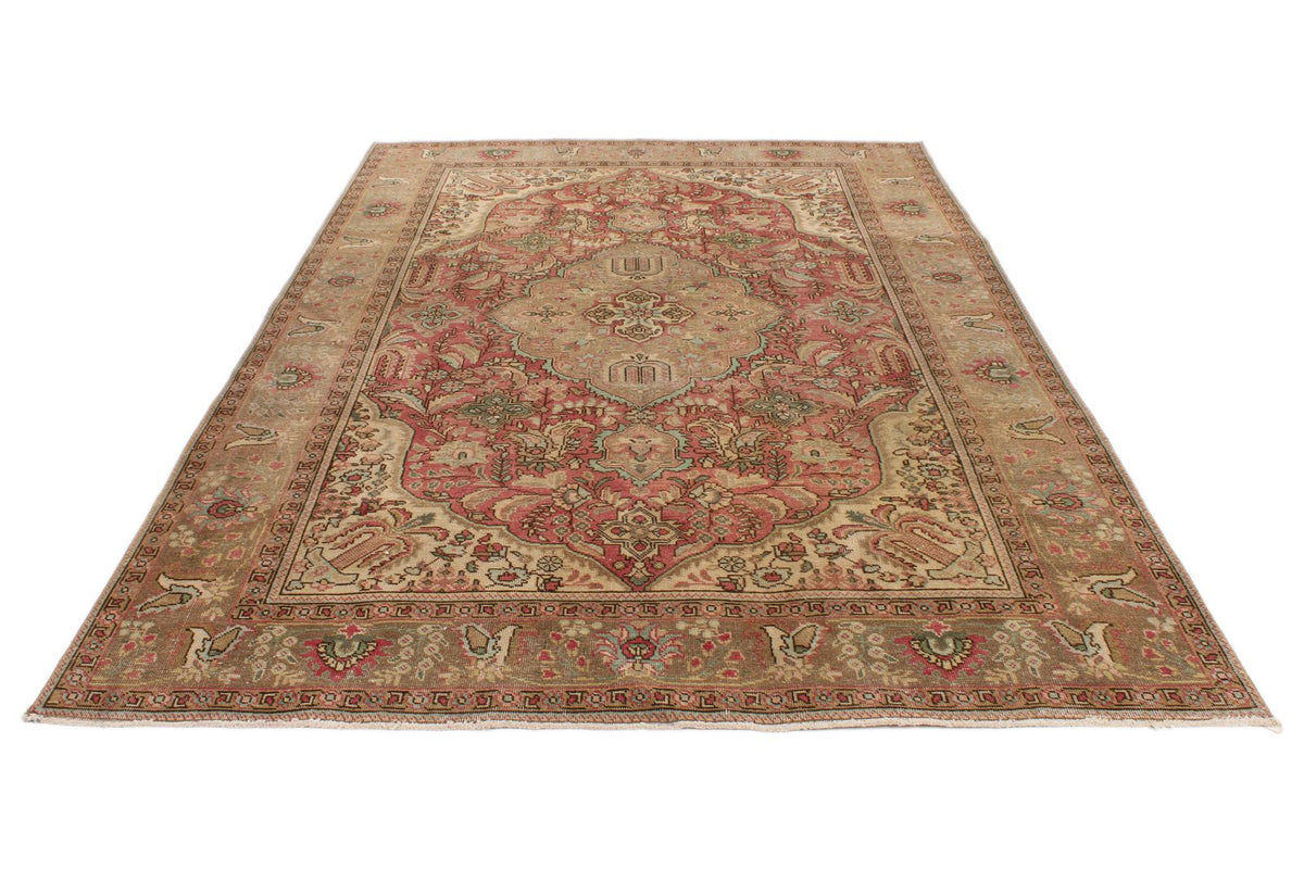 6x10 Pink and Multicolor Turkish Overdyed Rug