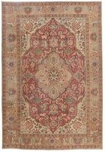 7x10 Pink and Multicolor Turkish Overdyed Rug