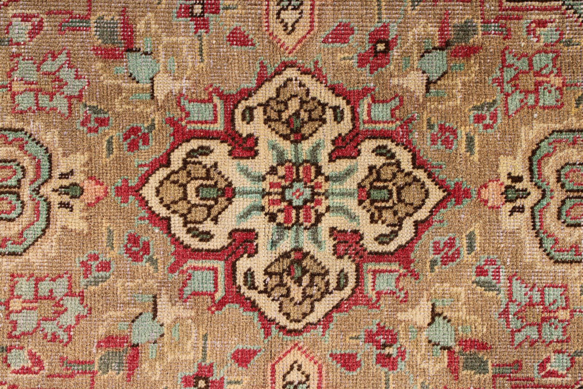 7x10 Pink and Multicolor Turkish Overdyed Rug