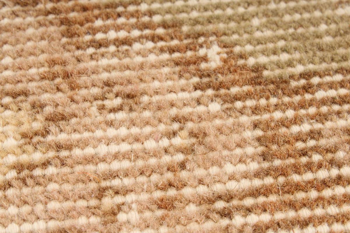 6x9 Ivory and Multicolor Turkish Overdyed Rug