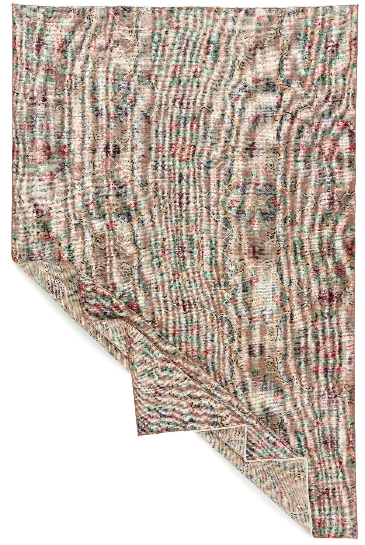 5x8 Multicolor Anatolian Turkish Tribal Rug