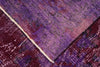 5x9 Purple and Dark Red Turkish Overdyed Rug