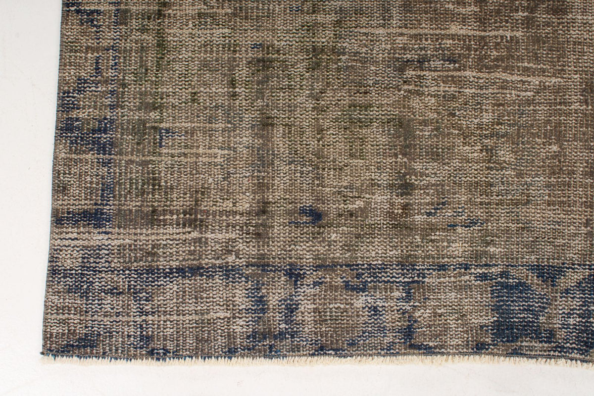 5x10 Brown and Purple Anatolian Turkish Tribal Rug