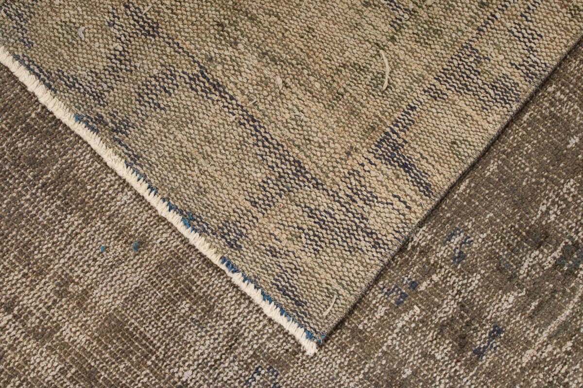 5x10 Brown and Purple Anatolian Turkish Tribal Rug