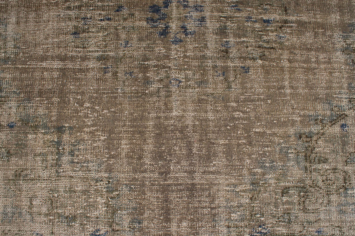 5x10 Brown and Purple Anatolian Turkish Tribal Rug
