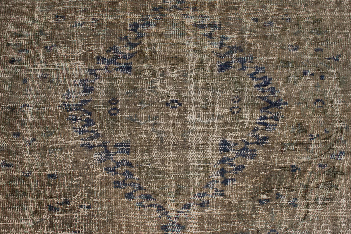 5x10 Brown and Purple Anatolian Turkish Tribal Rug