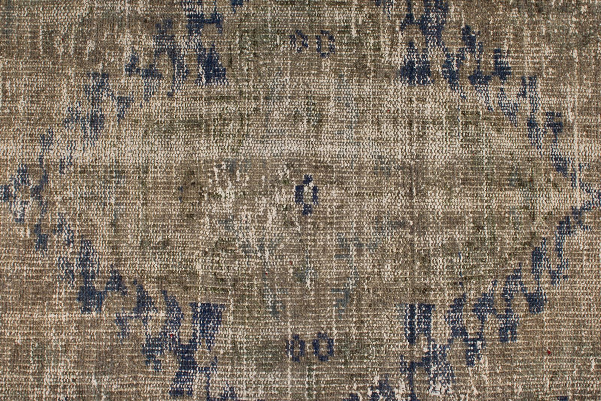 5x10 Brown and Purple Anatolian Turkish Tribal Rug