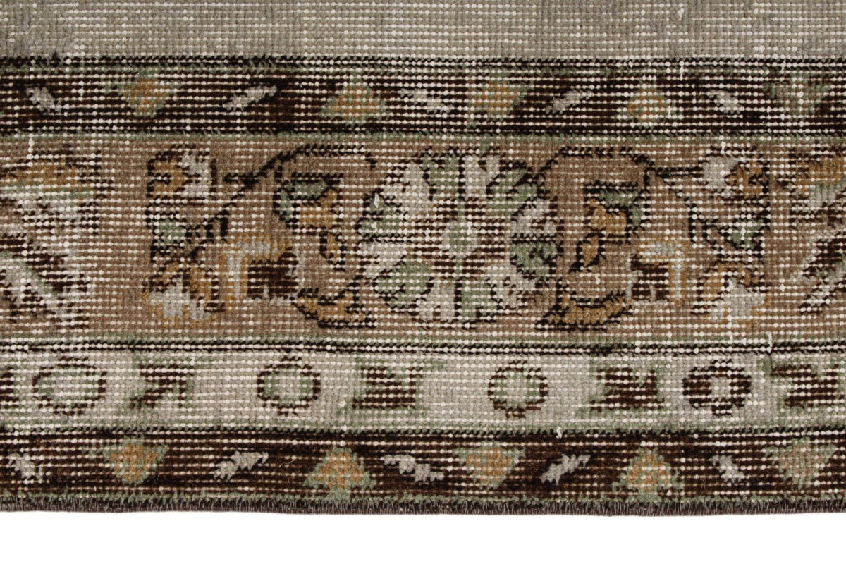 5x9 Brown and Gray Turkish Overdyed Rug
