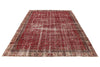 6x10 Burgundy and Rust Turkish Anatolian Rug