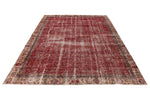 6x10 Burgundy and Rust Turkish Anatolian Rug