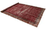 6x10 Burgundy and Rust Turkish Anatolian Rug