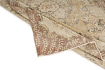 6x10 Beige and Light Brown Turkish Overdyed Rug