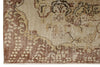 6x10 Beige and Light Brown Turkish Overdyed Rug