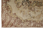 6x10 Beige and Light Brown Turkish Overdyed Rug