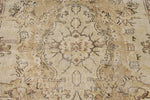 6x10 Beige and Light Brown Turkish Overdyed Rug