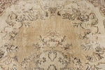 6x10 Beige and Light Brown Turkish Overdyed Rug