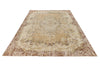 6x10 Beige and Light Brown Turkish Overdyed Rug