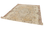 6x10 Beige and Light Brown Turkish Overdyed Rug