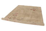 7x10 Beige and Light Red Turkish Anatolian Rug