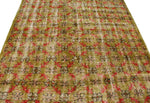 6x10 Mustard and Red Turkish Anatolian Rug