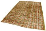 6x10 Mustard and Red Turkish Anatolian Rug